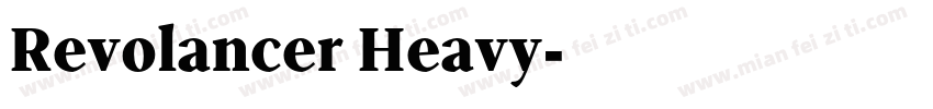 Revolancer Heavy字体转换